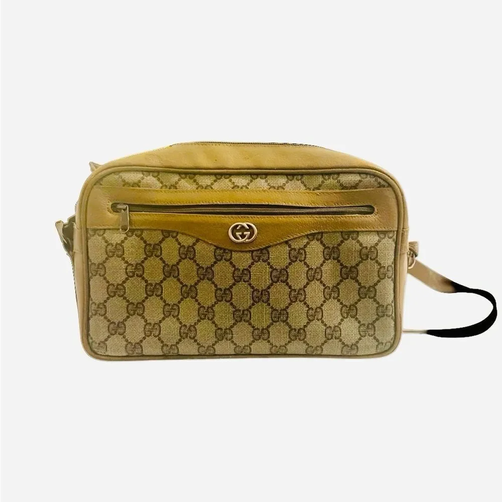 Gucci Beige and Brown Crossbody Bag